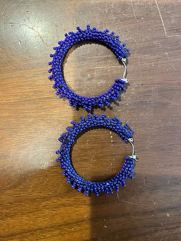 Beaded hoops