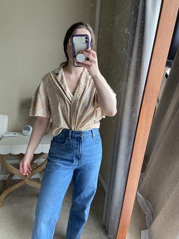 Collared Short Sleeve Cotton