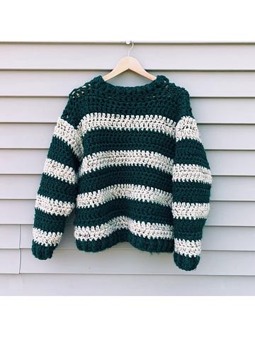 striped chunky sweater