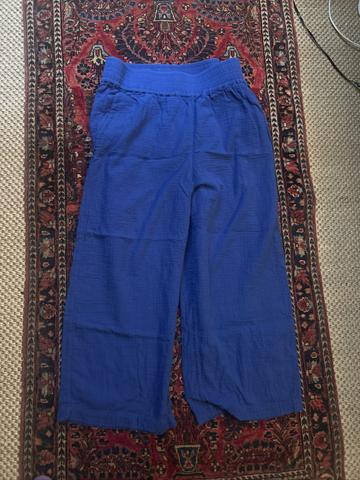 blue gauze pants