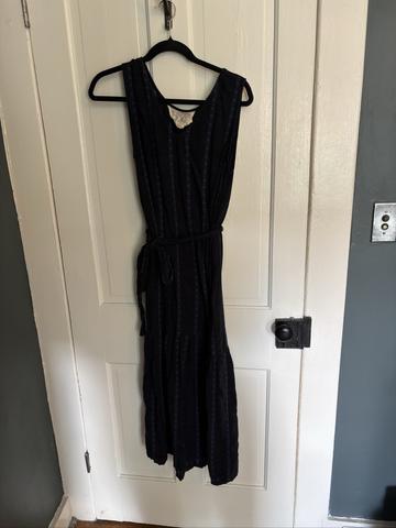Black and Blue Maxi Dress