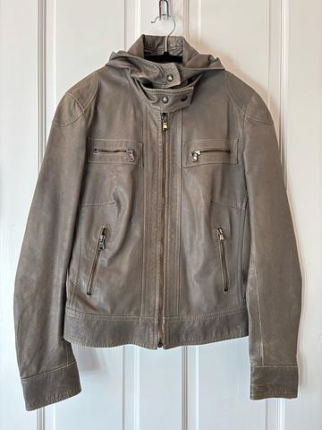 Y2K Italian Leather Moto Jacket