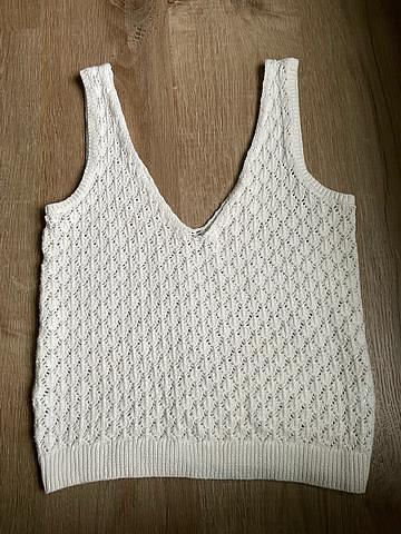 Cream Knit Sweater Tank