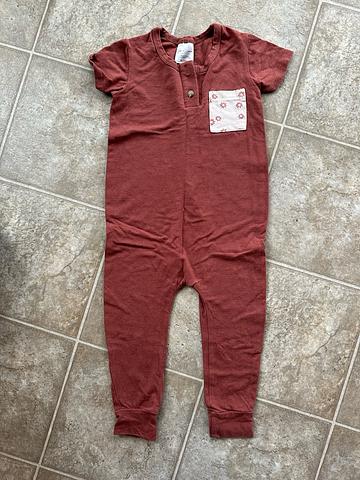 Short Sleeve Pocket Romper