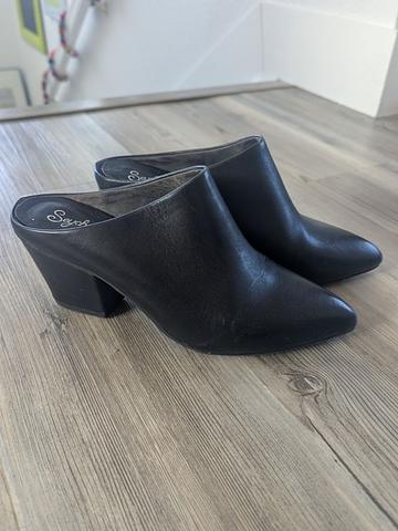 Pointed toe mules