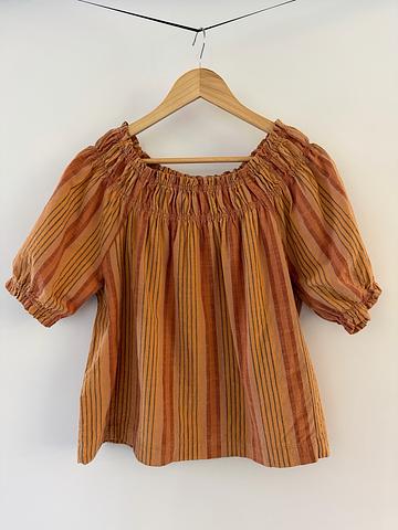 Puffed sleeve 100% cotton Autumn colors