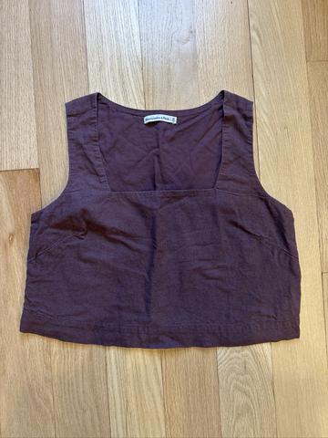 Linen Blend Tank Top