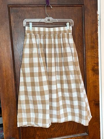 Gingham skirt