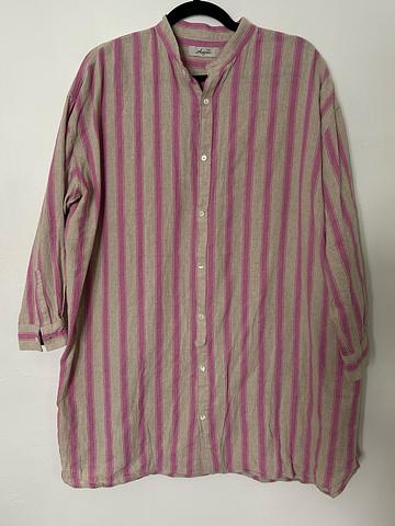 Linen cotton stripe shirt