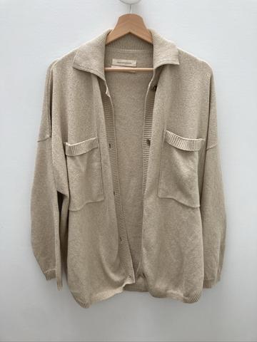 Cotton Polo Cardigan