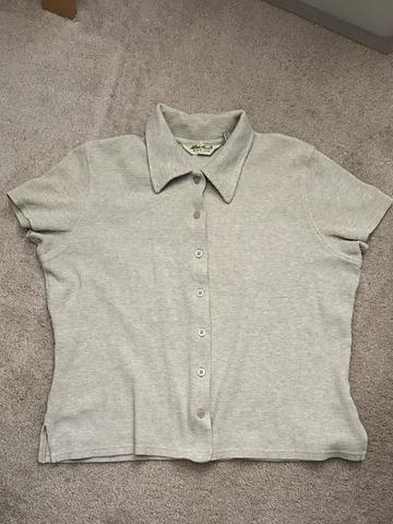 button up waffle shirt