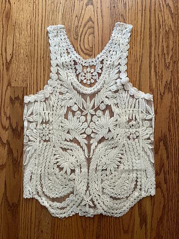 Cotton lace tank