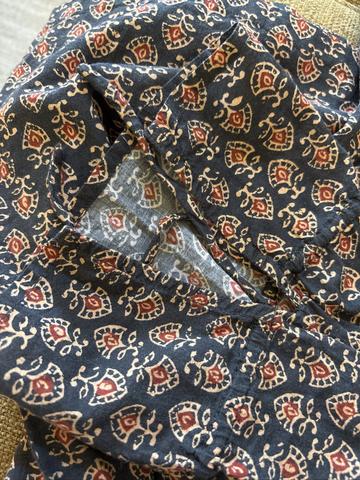 Block printed top