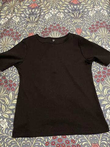 Ribbed boat neck t-shirt