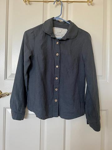 Marle shirt - gray blue - Not Perfect Linen