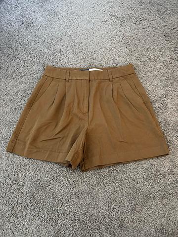 Pleated Khaki Shorts