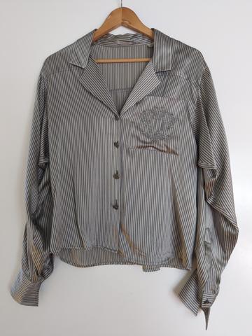 Silk striped blouse