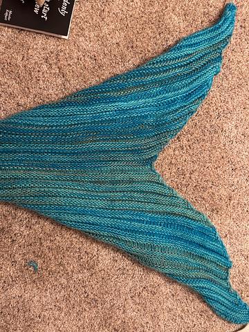 Mermaid tail handmade blanket