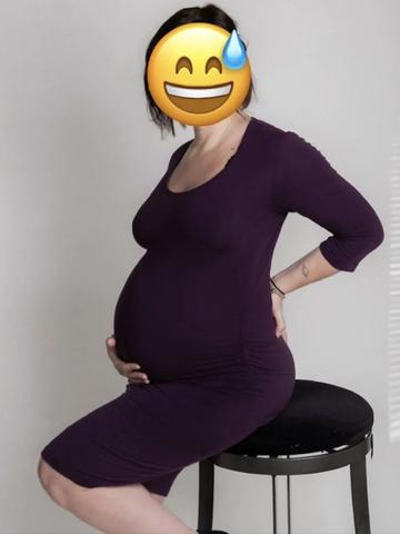 Bamboo maternity nursing dress