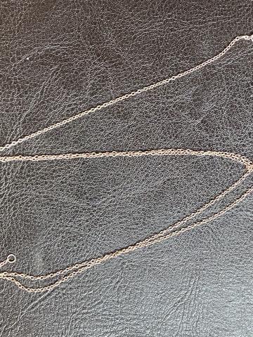 Silver and pearl lariat