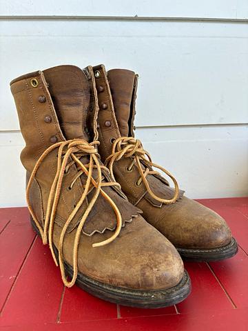 Granny Boots with Leather Laces