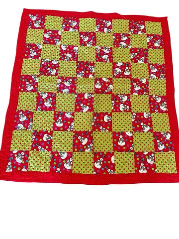 Patchwork Christmas quilt