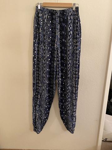 Printed harem pants