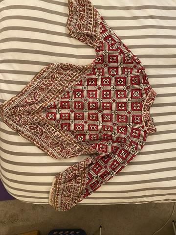 Mock neck 70s top
