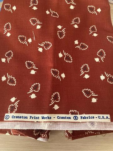 Autumn leaf woven fabric