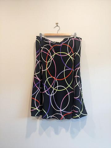 1990s Anne Klein Silk Skirt