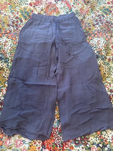 Wide cropped pant