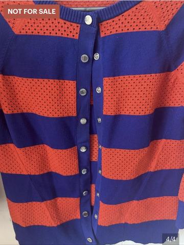 Striped Snap up Cardigan