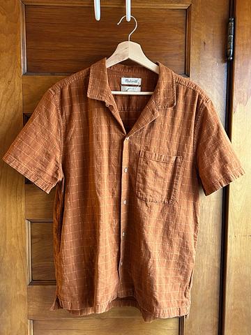 Burnt orange button-up