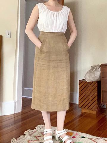 linen skirt