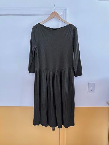 Boat Neck Fit and Flare Dress