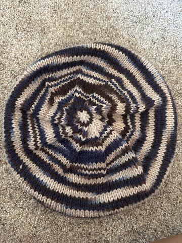 Knit Swirl Slouchy Hat