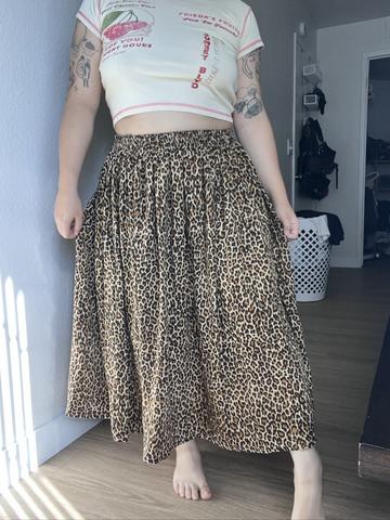 Leopard skirt