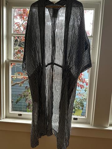 Gingham Linen Duster