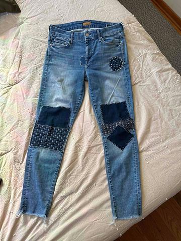 Visibly Mended Jeans