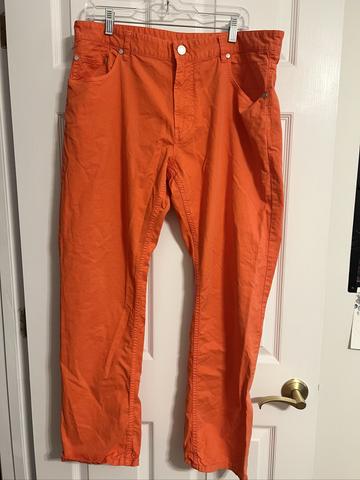 Bright Orange 🍊 Faconnable cotton pants