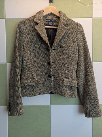 Wool Herringbone Blazer