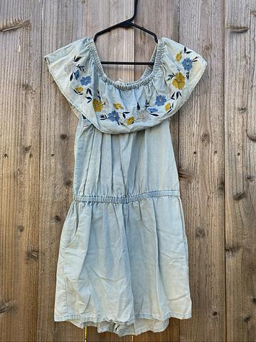 Embroidered romper