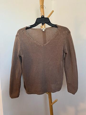 Light Brown Cotton Sweater