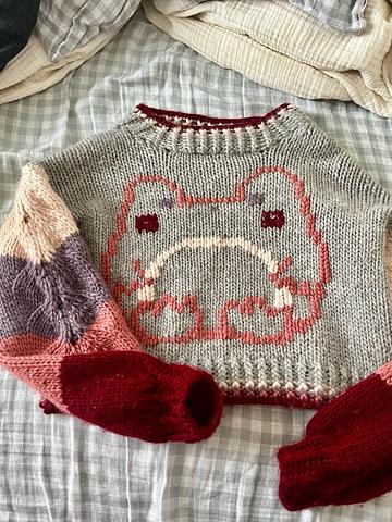 Wool froggy sweater