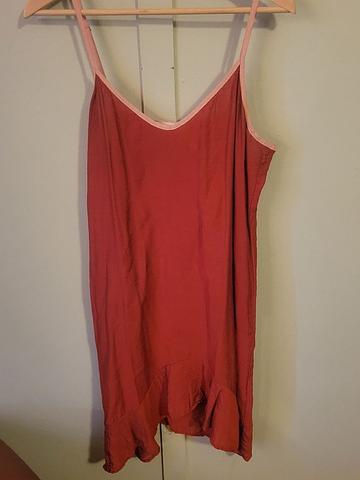 High/Low V-neck Slip Dress