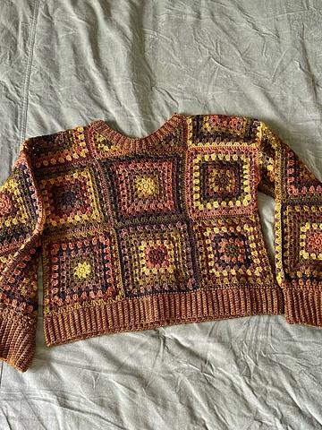 Granny square sweater