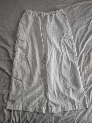 Linen Blend Cargo Pants