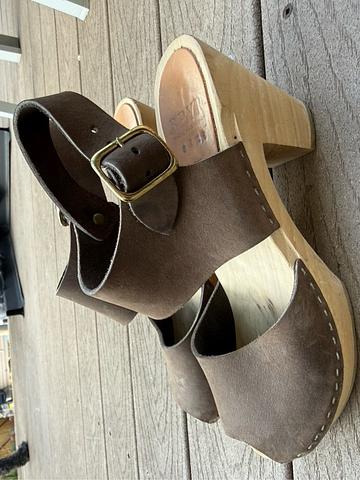 Miranda Peep Toe Clogs