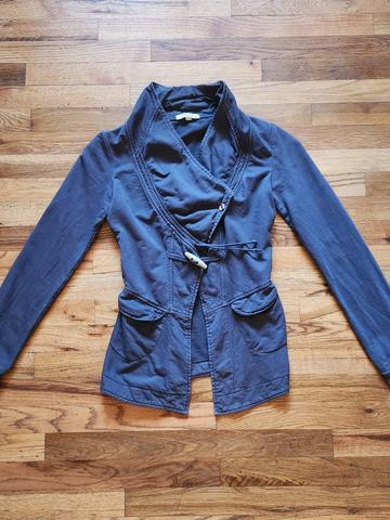 draped sweater jacket