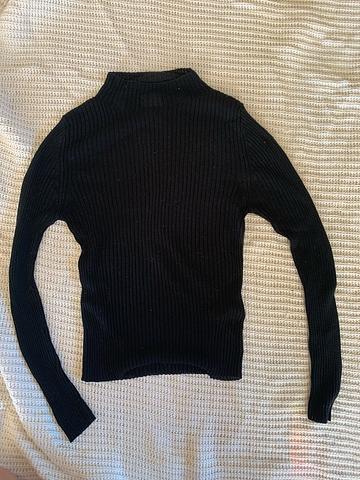 Bamboo rib mockneck